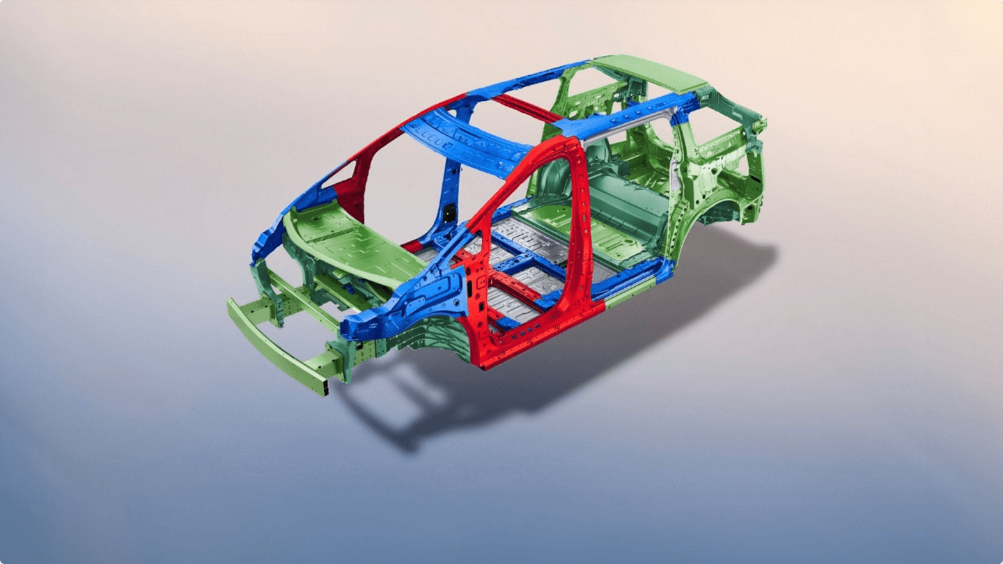 83% High-strength Steel-aluminum Hybrid Body